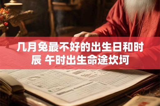 几月兔最不好的出生日和时辰 午时出生命途坎坷