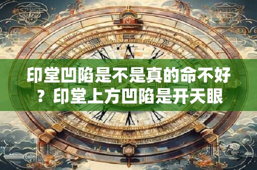 印堂凹陷是不是真的命不好？印堂上方凹陷是开天眼