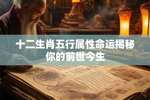 十二生肖五行属性命运揭秘你的前世今生