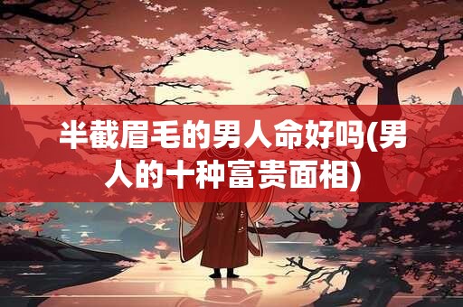 半截眉毛的男人命好吗(男人的十种富贵面相)