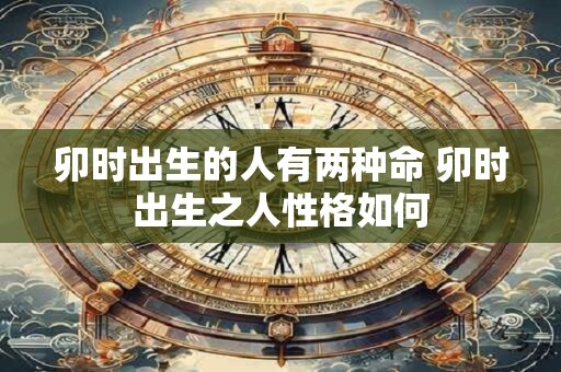 卯时出生的人有两种命 卯时出生之人性格如何
