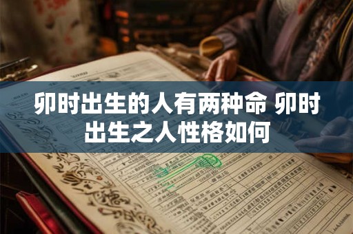 卯时出生的人有两种命 卯时出生之人性格如何