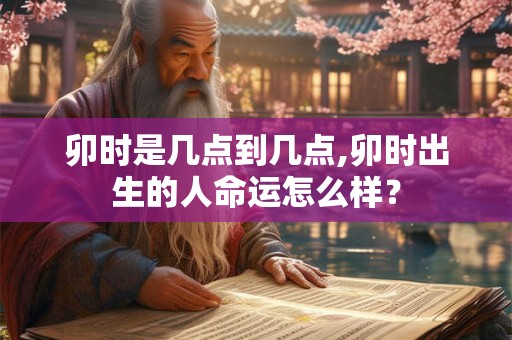 卯时是几点到几点,卯时出生的人命运怎么样？
