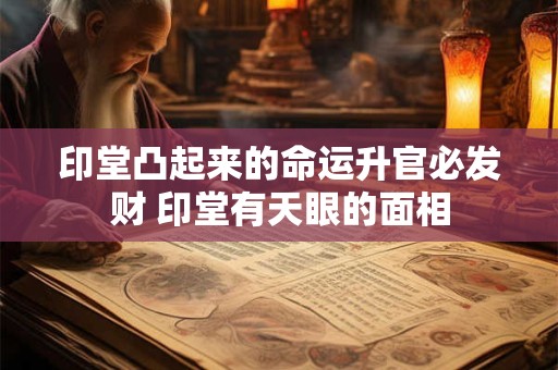 印堂凸起来的命运升官必发财 印堂有天眼的面相