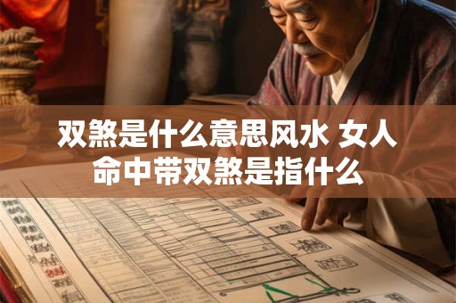 双煞是什么意思风水 女人命中带双煞是指什么