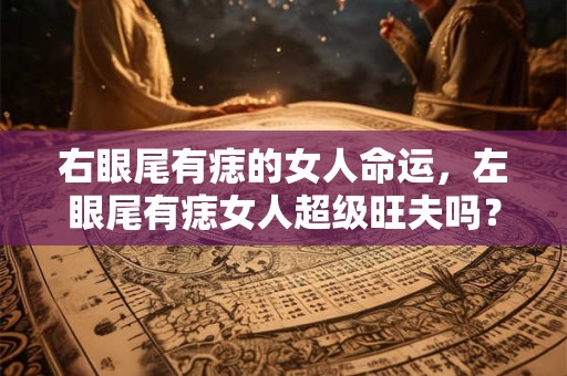 右眼尾有痣的女人命运，左眼尾有痣女人超级旺夫吗？