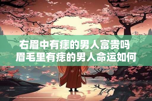 右眉中有痣的男人富贵吗 眉毛里有痣的男人命运如何