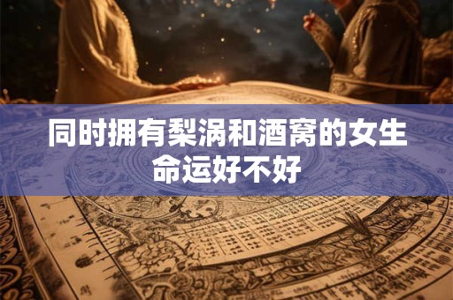 同时拥有梨涡和酒窝的女生命运好不好