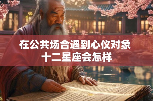 在公共场合遇到心仪对象 十二星座会怎样