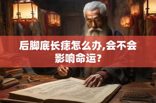 后脚底长痣怎么办,会不会影响命运？