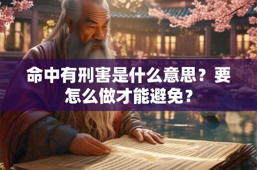 命中有刑害是什么意思？要怎么做才能避免？