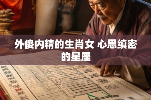 外傻内精的生肖女 心思缜密的星座