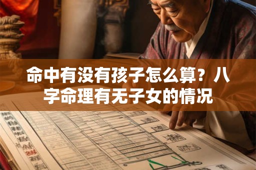 命中有没有孩子怎么算？八字命理有无子女的情况