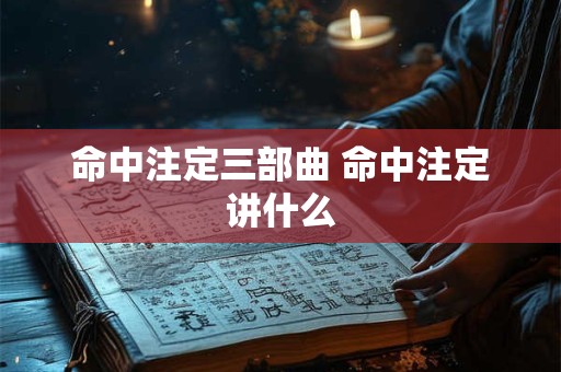 命中注定三部曲 命中注定讲什么