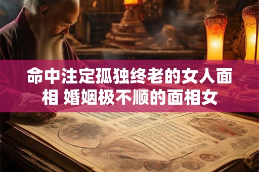 命中注定孤独终老的女人面相 婚姻极不顺的面相女
