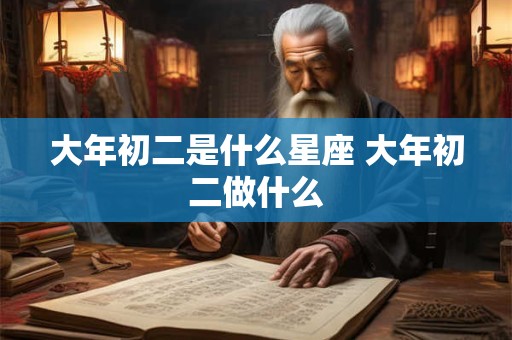 大年初二是什么星座 大年初二做什么