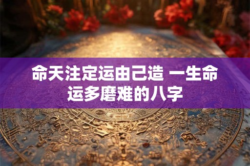 命天注定运由己造 一生命运多磨难的八字
