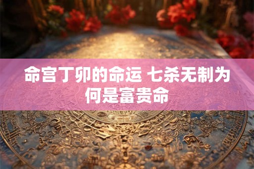 命宫丁卯的命运 七杀无制为何是富贵命