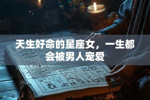 天生好命的星座女，一生都会被男人宠爱