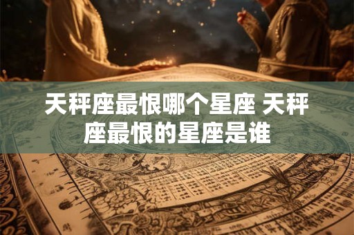 天秤座最恨哪个星座 天秤座最恨的星座是谁