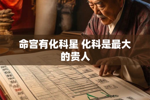 命宫有化科星 化科是最大的贵人