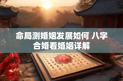命局测婚姻发展如何 八字合婚看婚姻详解