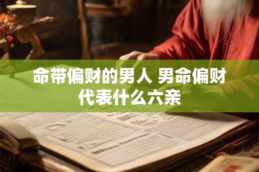 命带偏财的男人 男命偏财代表什么六亲