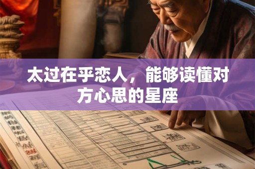 太过在乎恋人，能够读懂对方心思的星座