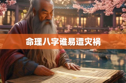 命理八字谁易遭灾祸