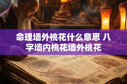 命理墙外桃花什么意思 八字墙内桃花墙外桃花