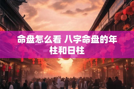命盘怎么看 八字命盘的年柱和日柱