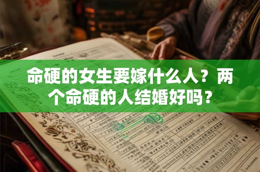 命硬的女生要嫁什么人？两个命硬的人结婚好吗？