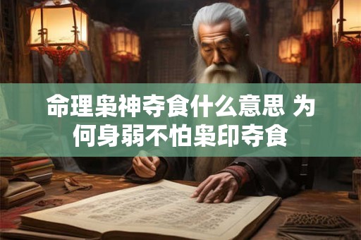 命理枭神夺食什么意思 为何身弱不怕枭印夺食