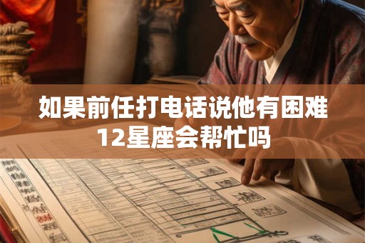详细阅读:如果前任打电话说他有困难12星座会帮忙吗 如果前任打电话说他有困难12星座会帮忙吗
