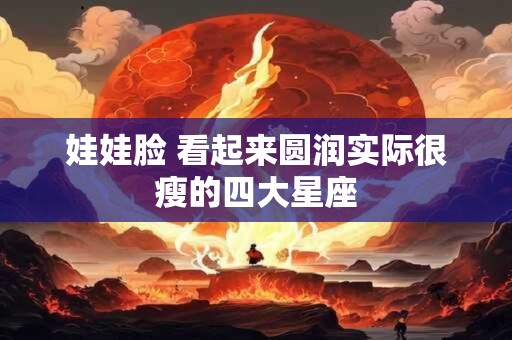 娃娃脸 看起来圆润实际很瘦的四大星座