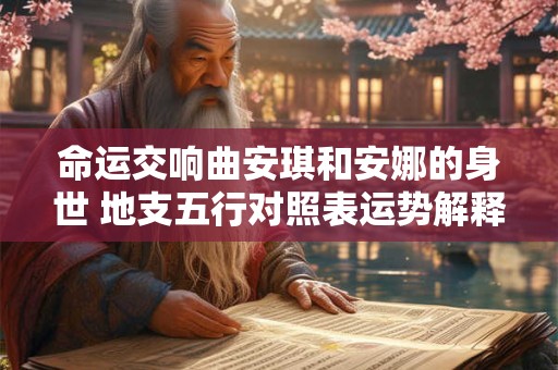 命运交响曲安琪和安娜的身世 地支五行对照表运势解释