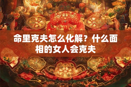 命里克夫怎么化解？什么面相的女人会克夫