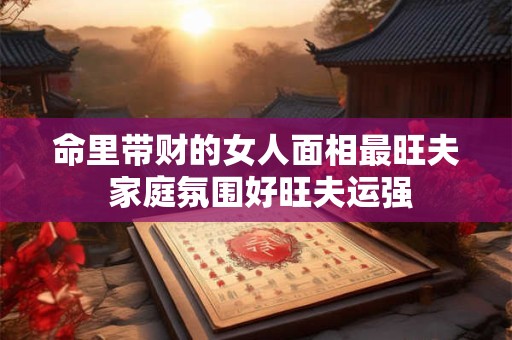 命里带财的女人面相最旺夫 家庭氛围好旺夫运强