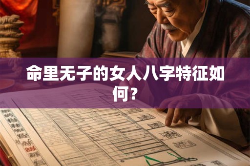 命里无子的女人八字特征如何？
