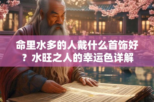详细阅读:命里水多的人戴什么首饰好?水旺之人的幸运色详解 命里水多的人戴什么首饰好?水旺之人的幸运色详解