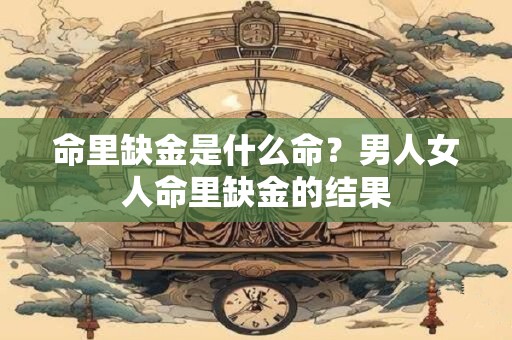 命里缺金是什么命？男人女人命里缺金的结果