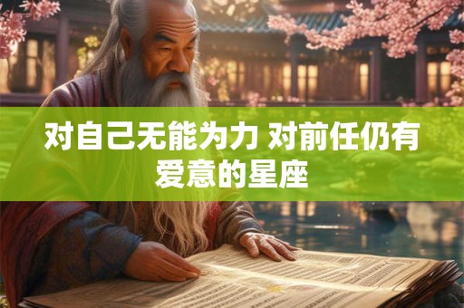 对自己无能为力 对前任仍有爱意的星座
