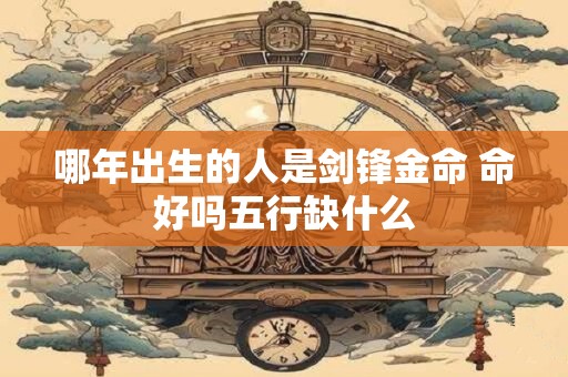 哪年出生的人是剑锋金命 命好吗五行缺什么
