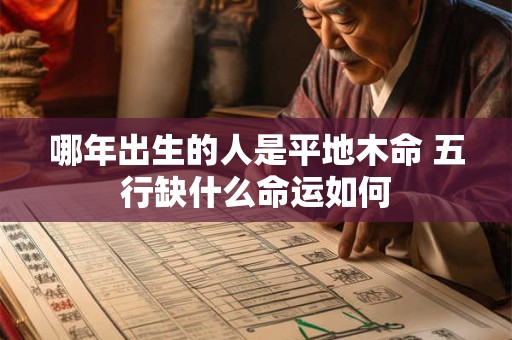 哪年出生的人是平地木命 五行缺什么命运如何