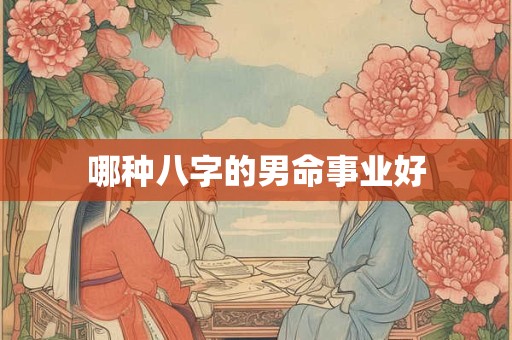 哪种八字的男命事业好