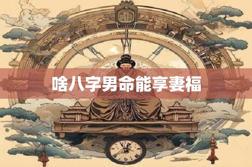 啥八字男命能享妻福