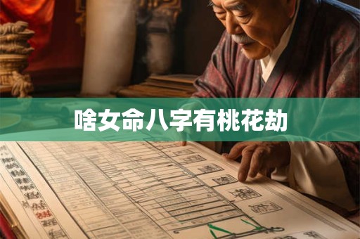 啥女命八字有桃花劫