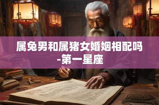属兔男和属猪女婚姻相配吗-第一星座
