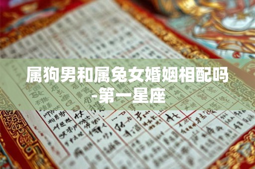 属狗男和属兔女婚姻相配吗-第一星座