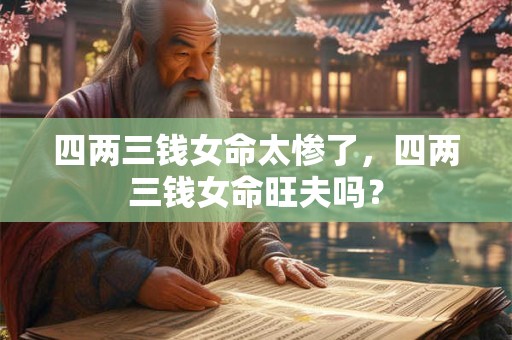 四两三钱女命太惨了，四两三钱女命旺夫吗？